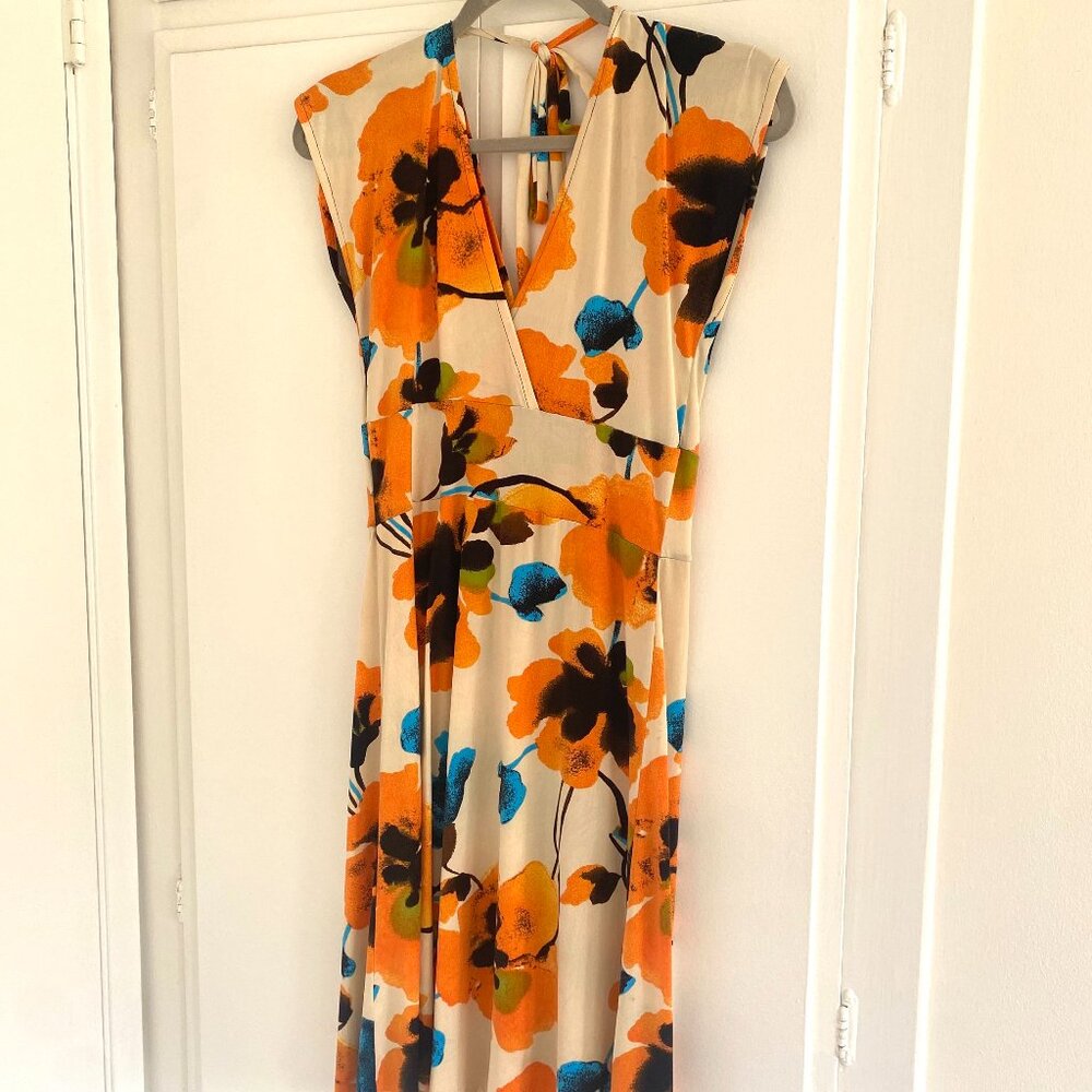 Matrushka Orange Flower Dress SMALL